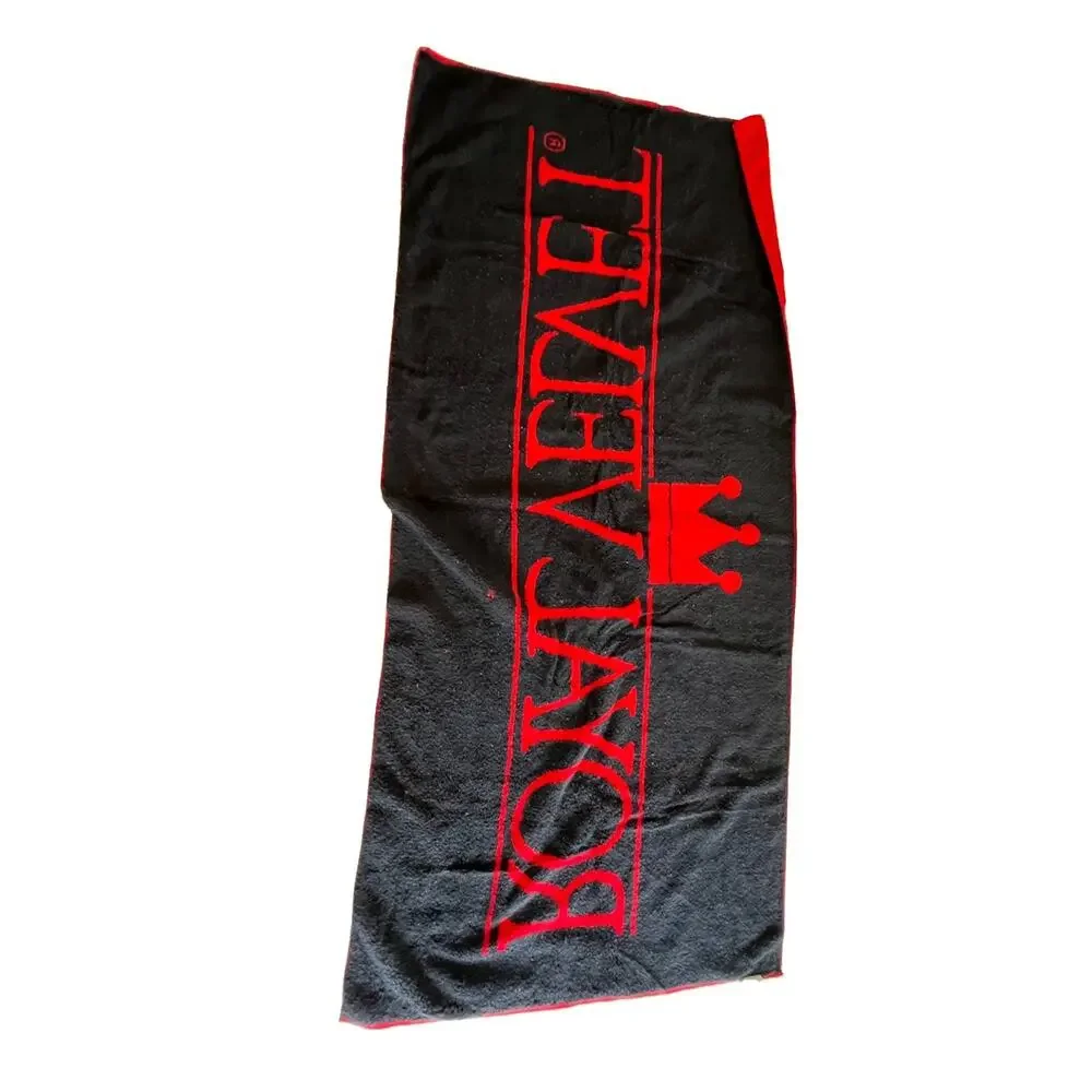 Vtg Royal Velvet By Fieldcrest Beach Towel 28x61” Cotton Logo Bath Nautical READ